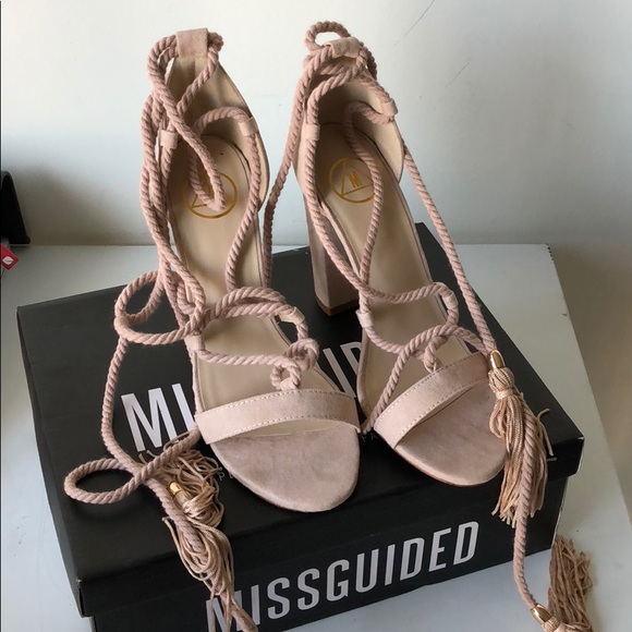 tassel sandals heels